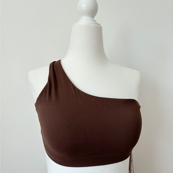 Nike Other - NIKE Brown One-Shoulder Sports Bra